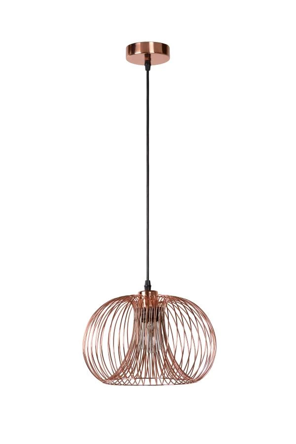 Lucide VINTI - Hanglamp - Ø 30 cm - 1xE27 - Koper - uit